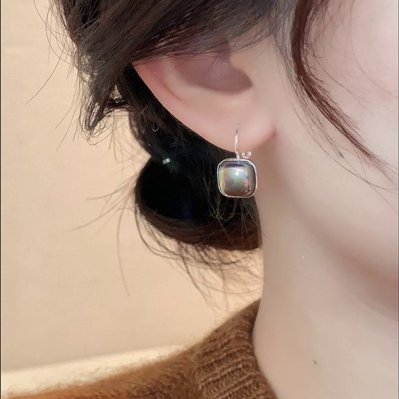 GOLICC Polar Color Square Ear Buckle Earrings - Picture 5 of 12